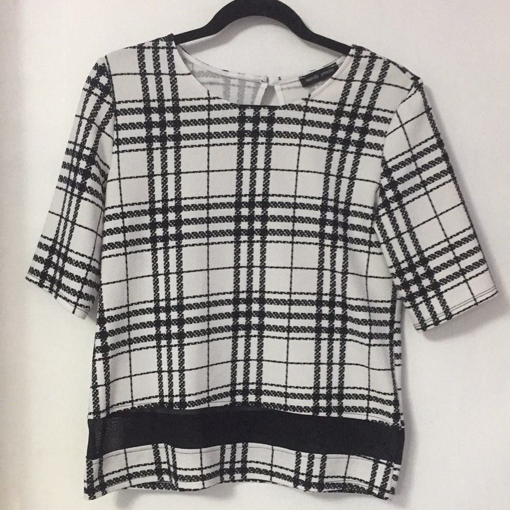 Mandy Evans White & Black Blouse